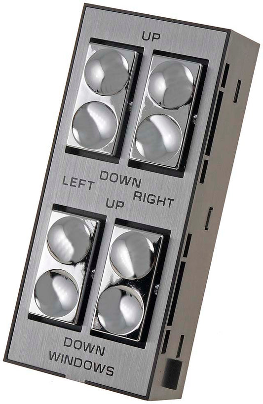 49219 Front, Driver Side Help Series Window Switch Chrome