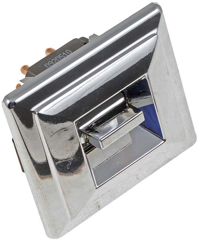 49241 Front, Passenger Side or Rear, Driver or Passenger Side Window Switch, Chrome