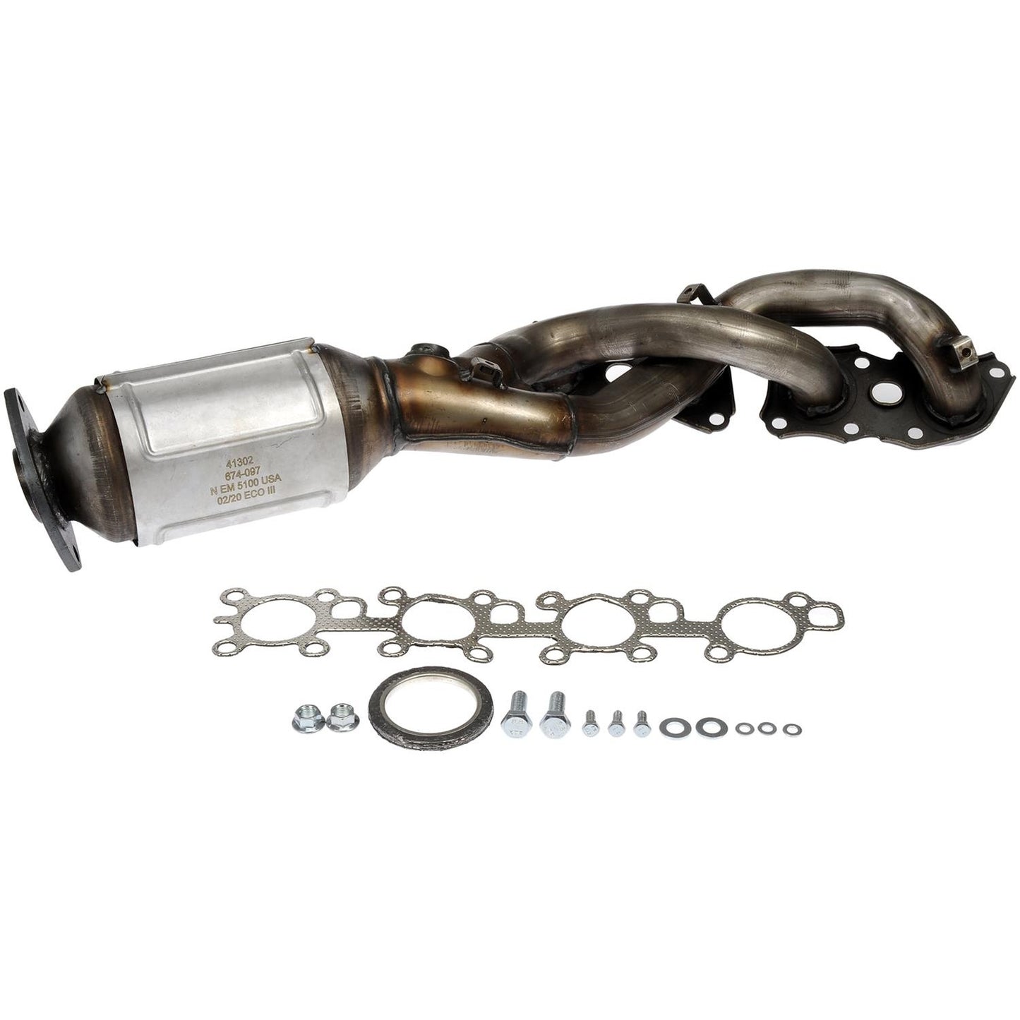 674-097 Passenger Side Catalytic Converter, 4.6L, 8Cyl, Federal EPA Standard, 46-State Legal (Cannot ship to CA, CO, NY or ME), OE Solutions Series, Direct Fit