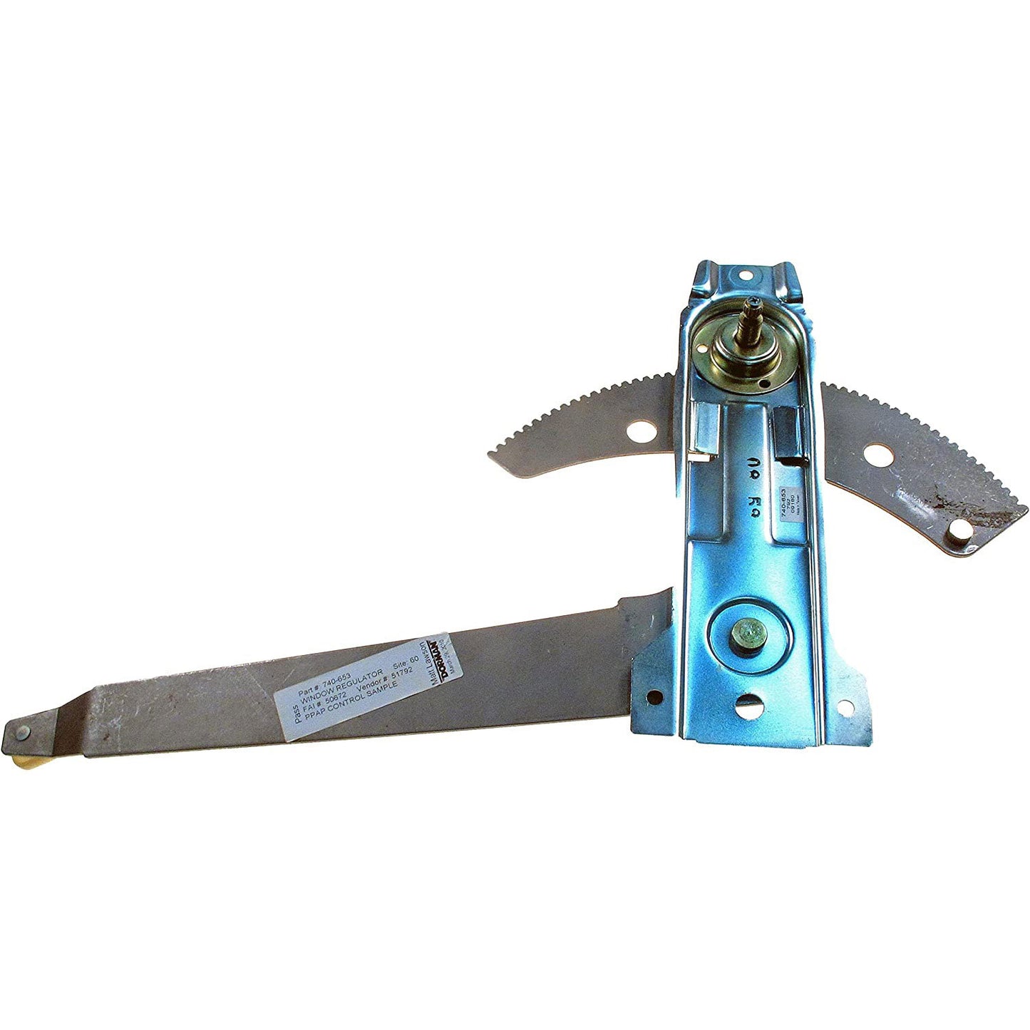 740-653 Front, Driver Side OE Solutions Series Manual Window Regulator, Hand-Crank Type