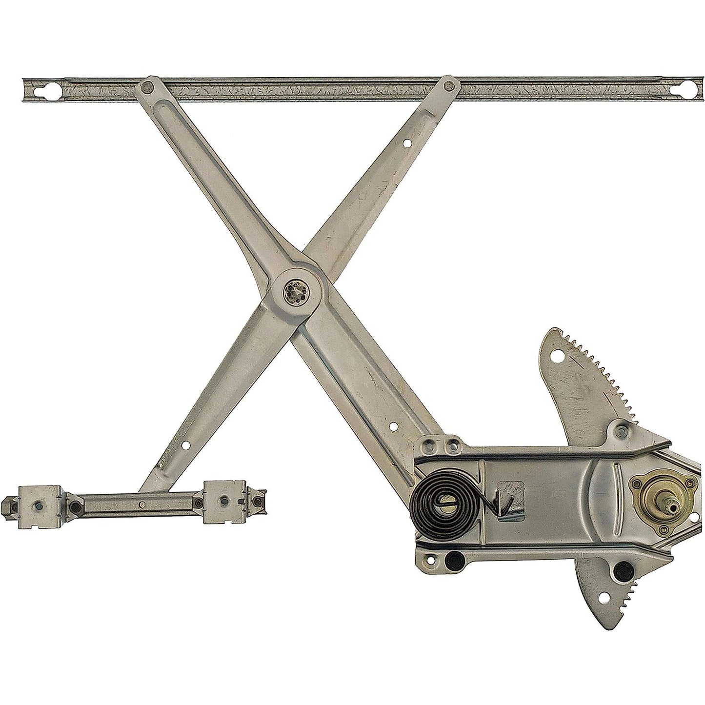 740-862 Front, Driver Side OE Solutions Series Manual Window Regulator, Hand-Crank Type