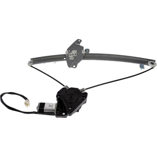 741-718 Coupe Front, Passenger Side OE Solutions Series Power Window Regulator, With Motor