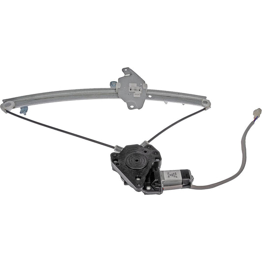 741-719 Coupe Front, Driver Side OE Solutions Series Power Window Regulator, With Motor