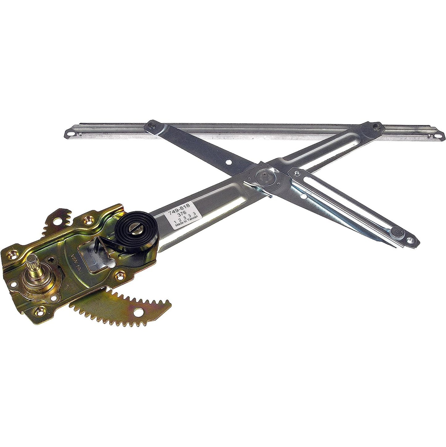 749-818 Hatchback Front, Driver Side OE Solutions Series Manual Window Regulator, Hand-Crank Type