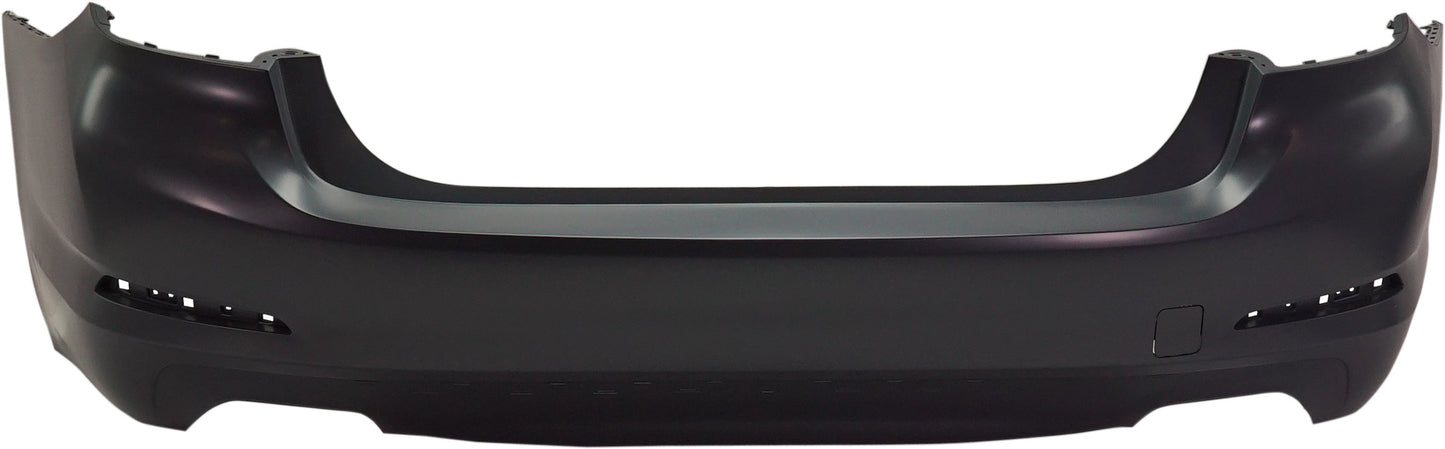 Rear Primed Bumper Cover, For Models with Luxury Package and without M Package and Park Distance Control Sensor