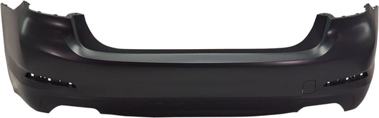 Rear Primed Bumper Cover, For Models with Luxury Package and without M Package and Park Distance Control Sensor