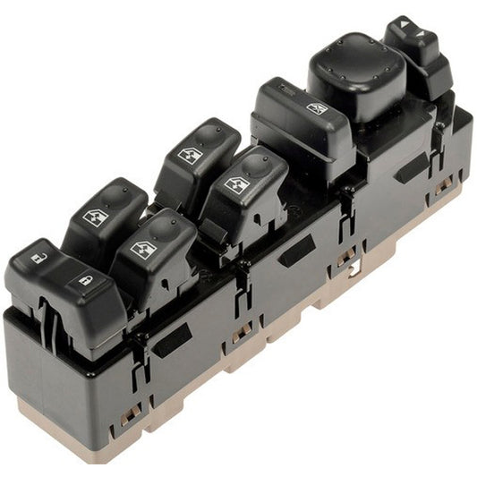 901-075 Front, Driver Side OE Solutions Series Window Switch Black and brown