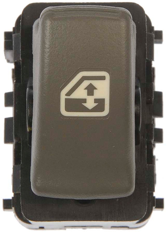 901-076 Front, Passenger Side OE Solutions Series Window Switch Gray