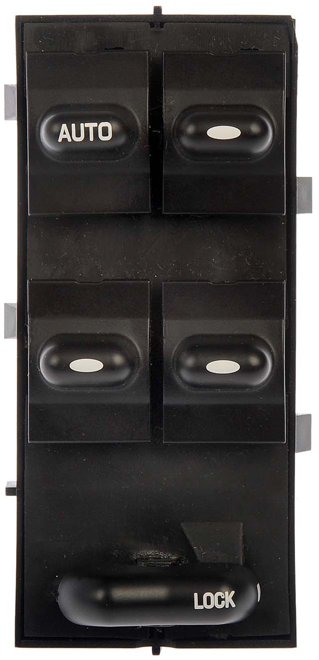 901-078 Front, Driver Side OE Solutions Series Window Switch Black