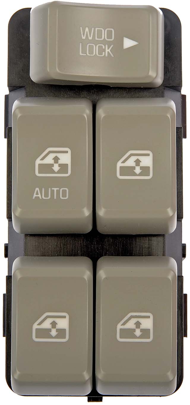 901-094 Front, Driver Side OE Solutions Series Window Switch Gray