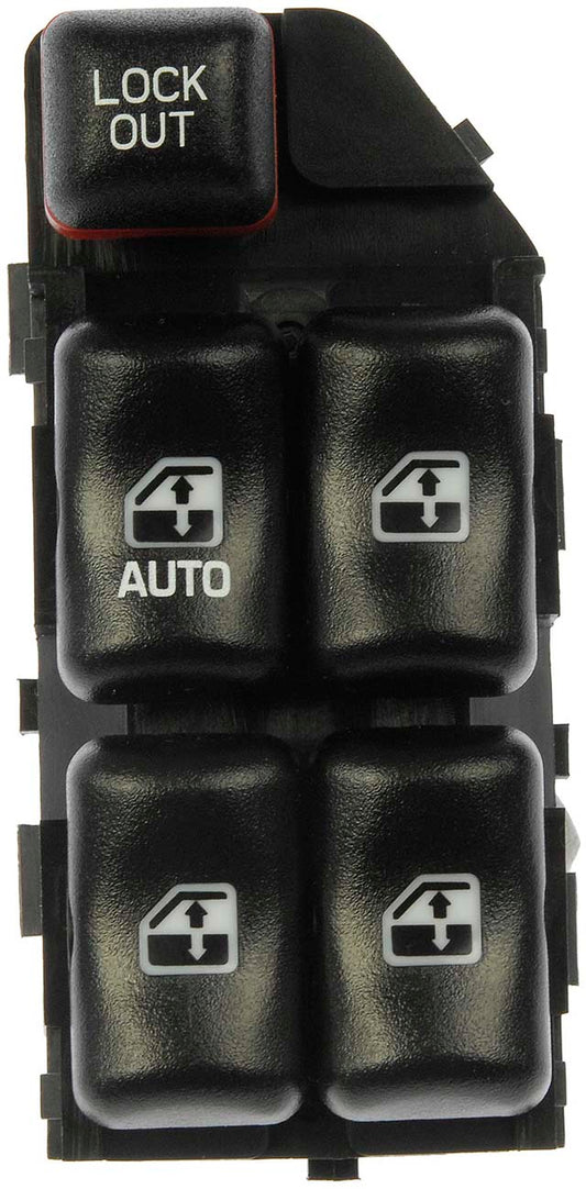 901-106 Front, Driver Side OE Solutions Series Window Switch Black 5 Buttons