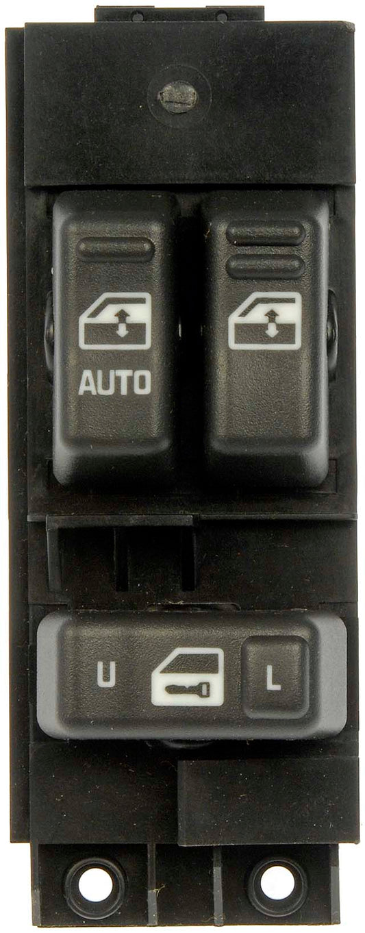 901-118 Front, Driver Side OE Solutions Series Window Switch Black 3 Buttons
