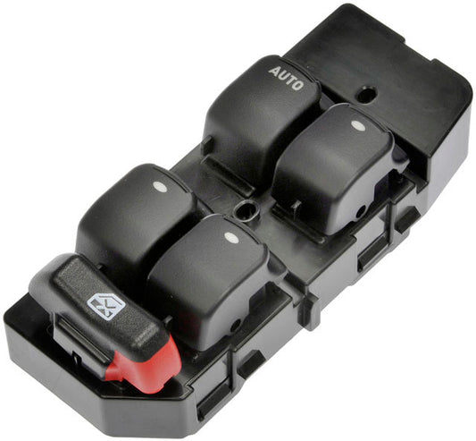 901-168 Front, Driver Side OE Solutions Series Window Switch Black 4 Buttons