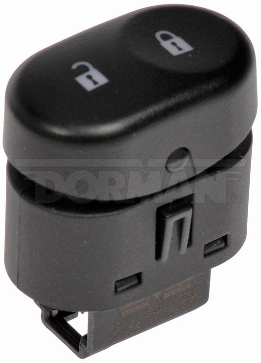 901-173 Front, Driver Side Door Lock Switch Black