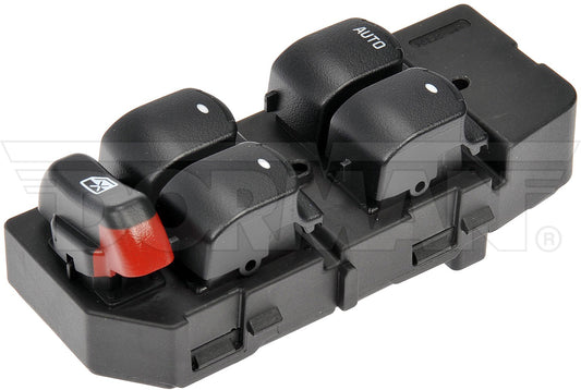 901-195 Front, Driver Side OE Solutions Series Window Switch Black 5 Buttons