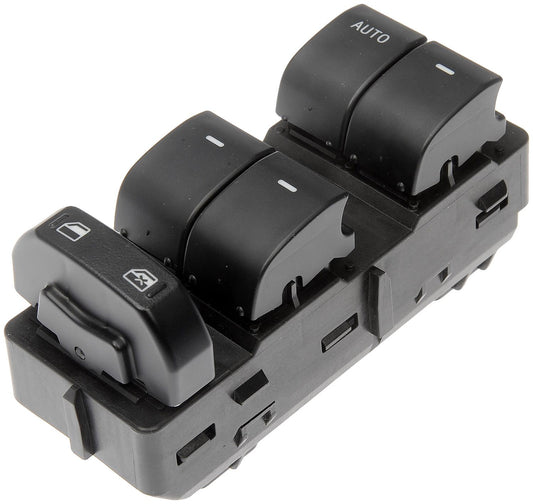 901-219 Front, Driver Side OE Solutions Series Window Switch Black 5 Buttons