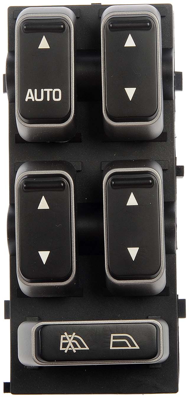 901-326 Front, Driver Side OE Solutions Series Window Switch Black