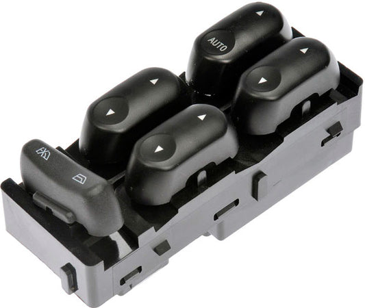 901-395 Front, Driver Side OE Solutions Series Window Switch Black 5 Buttons