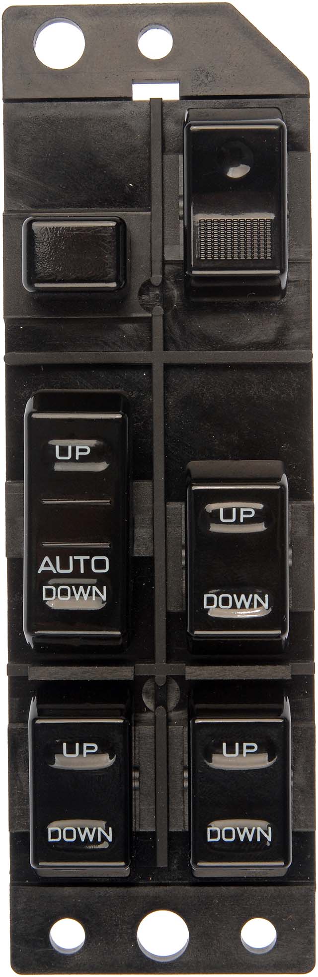 901-807 Front, Driver Side OE Solutions Series Window Switch Black