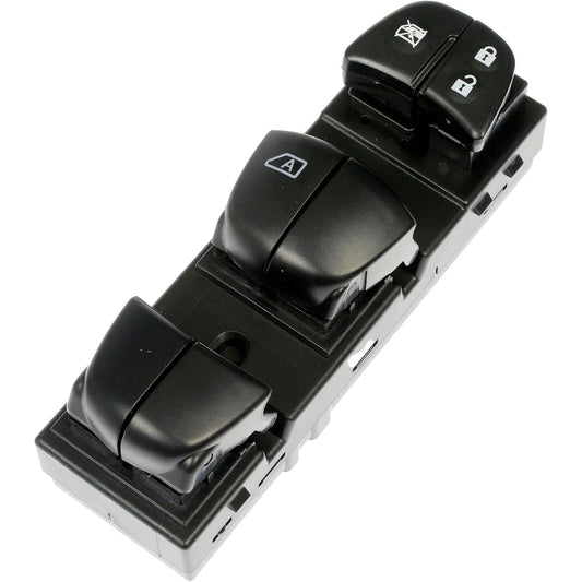 901-884 Front, Driver Side OE Solutions Series Window Switch Black 6-button