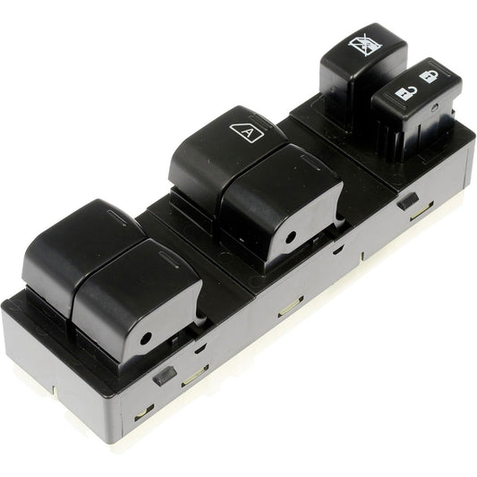 901-887 Front, Driver Side OE Solutions Series Window Switch Black 6-button