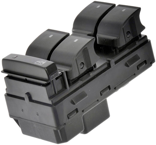 901-990 Передний переключатель стеклоподъемника со стороны водителя, черный, 5 кнопок, без электроскладывающегося зеркала