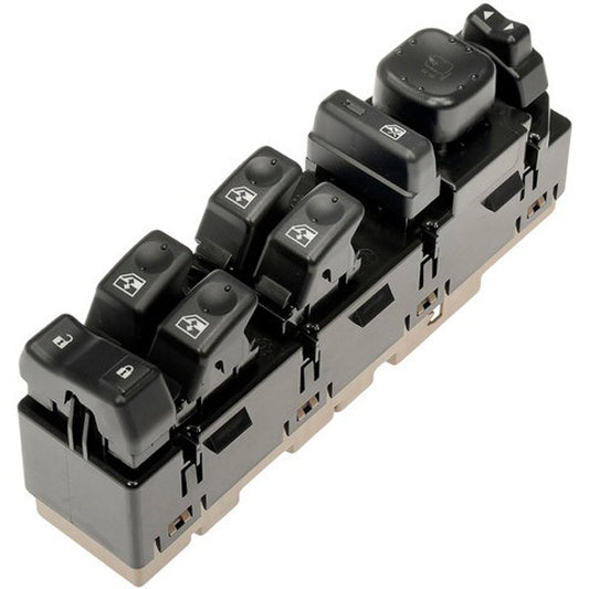 920-020 Front, Driver Side OE Solutions Series Window Switch Black and brown