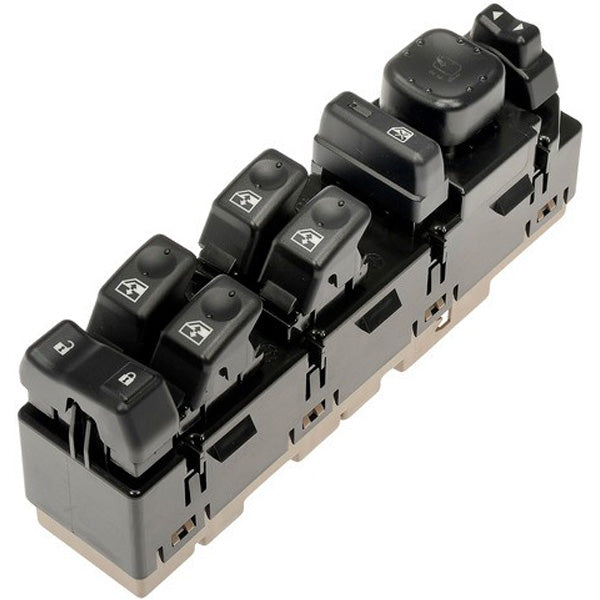 920-020 Front, Driver Side OE Solutions Series Window Switch Black and brown