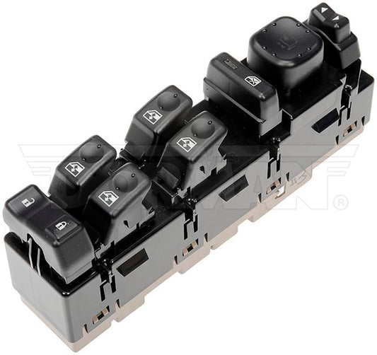 920-022 Front, Driver Side OE Solutions Series Window Switch Black and brown 8 Buttons