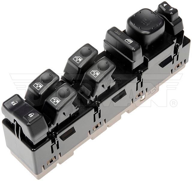 920-022 Front, Driver Side OE Solutions Series Window Switch Black and brown 8 Buttons
