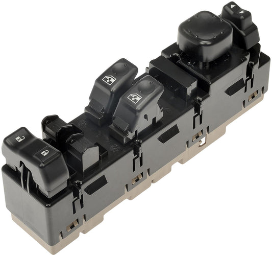 920-023 Front, Driver Side OE Solutions Series Window Switch Black and brown 5 Buttons