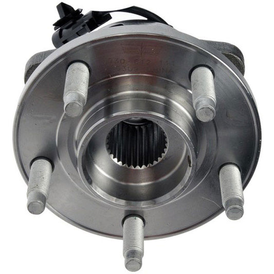 930-612 Front, Driver or Passenger Side Wheel Hub, 5 Lugs, With Bearing, Sensor Included, OE Solutions Series