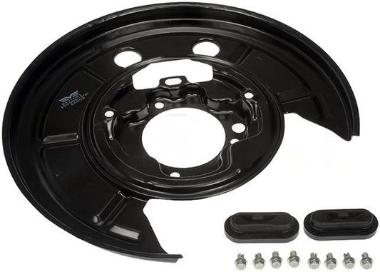 947-021 Задние пылезащитные щитки тормозов со стороны пассажира, черные, стальные, серия OE Solutions