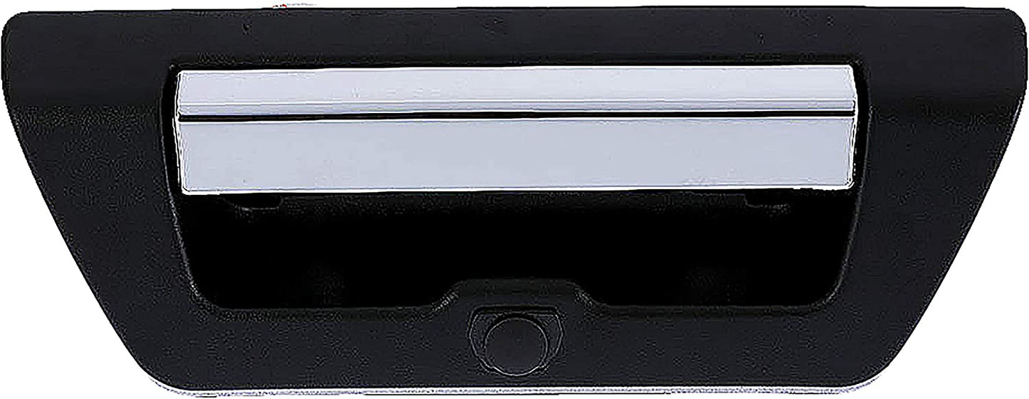 97697 Help Series Tailgate Handle and Bezel, Chrome Lever with Textured Black Bezel