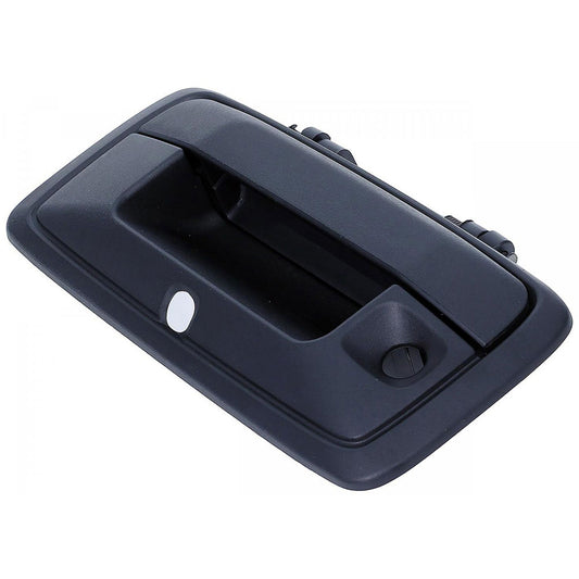 97912 Help Series Tailgate Handle and Bezel, Textured Black Plastic Without Camera Hole With Key Hole