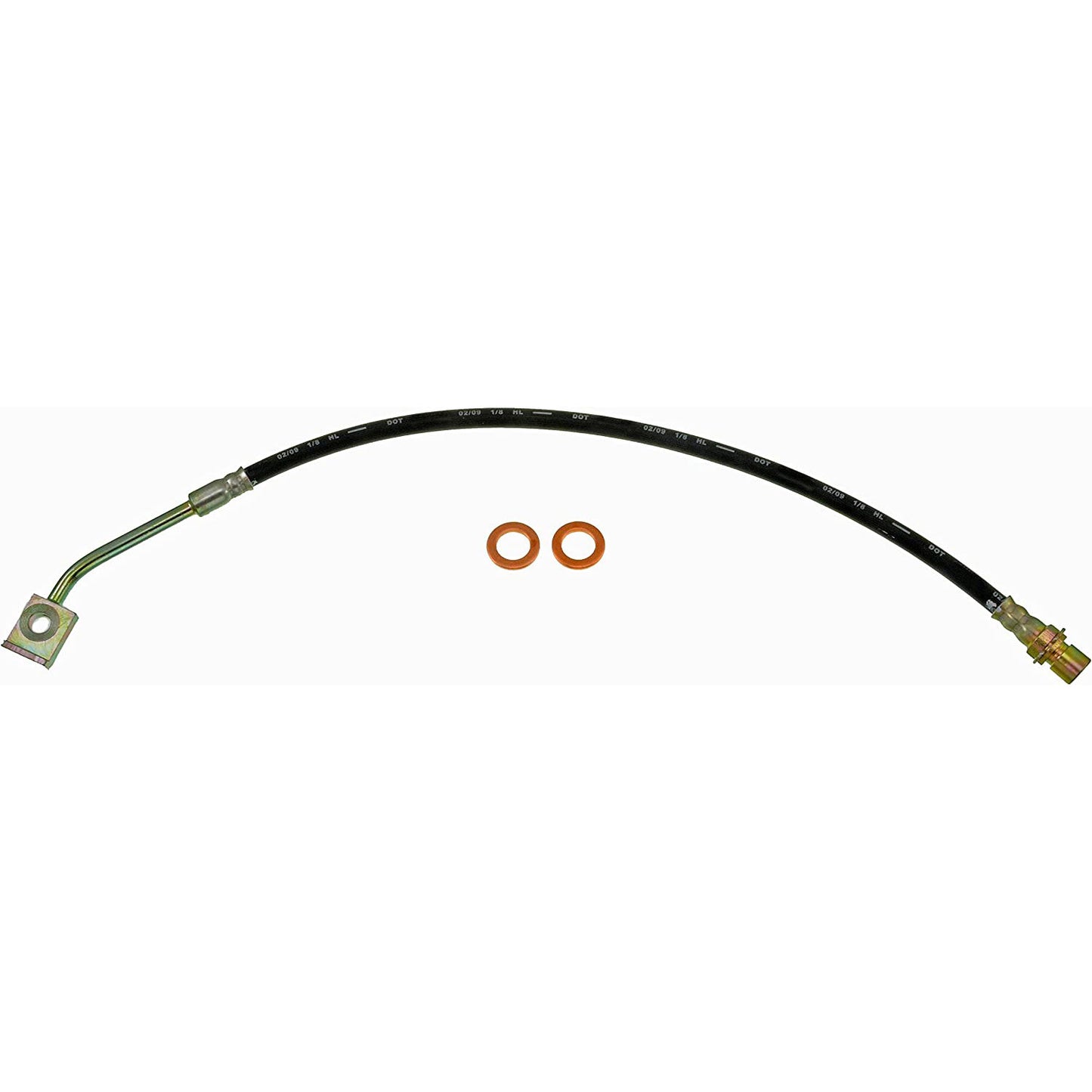 H36843 Front, Passenger Side, Outer First Stop Series Brake Line, EPDM Rubber