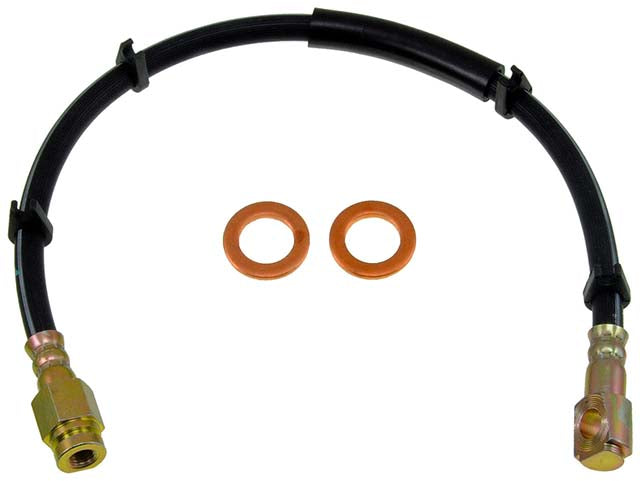 H380303 Front, Driver Side First Stop Series Brake Line, Metal and Rubber