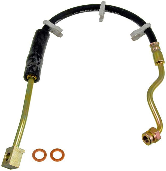 H380317 Front, Passenger Side First Stop Series Brake Line, Metal and Rubber