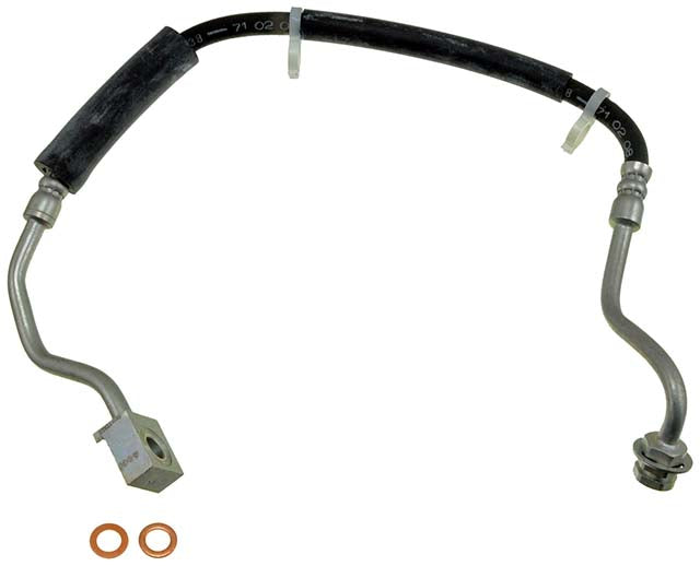 H380411 Front, Passenger Side First Stop Series Brake Line, Metal and Rubber
