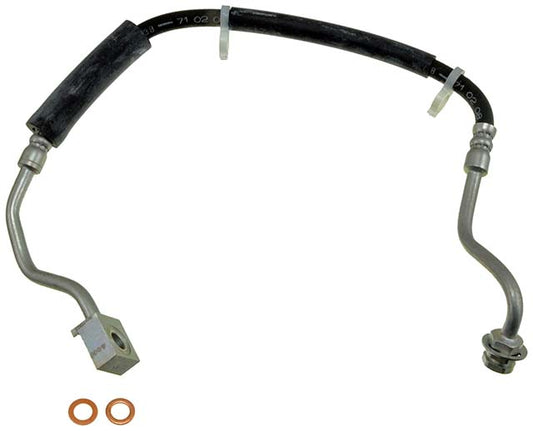 H380411 Front, Passenger Side First Stop Series Brake Line, Metal and Rubber