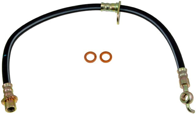 H380433 Front, Driver Side First Stop Series Brake Line, Metal and Rubber