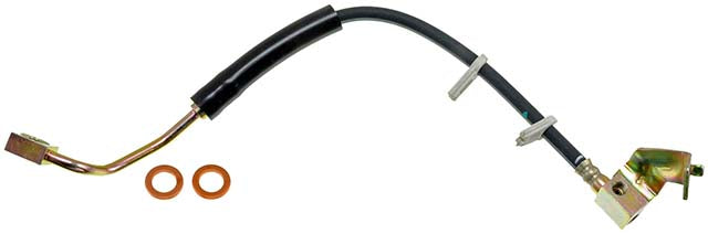 H380555 Front, Driver Side First Stop Series Brake Line, Metal and Rubber