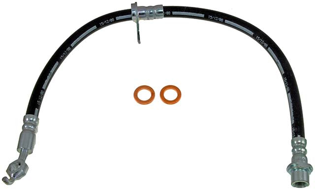 H380902 Front, Driver Side First Stop Series Brake Line, Metal and Rubber