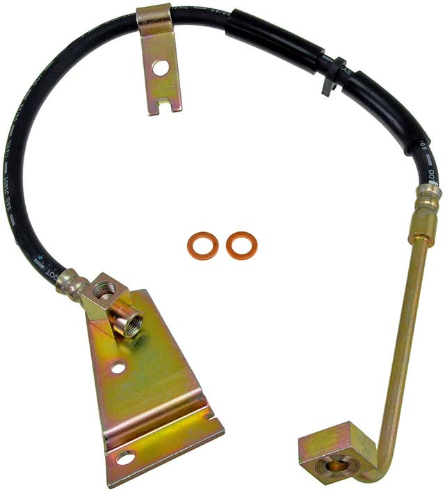 H381161 Front, Driver Side First Stop Series Brake Line, Metal and Rubber