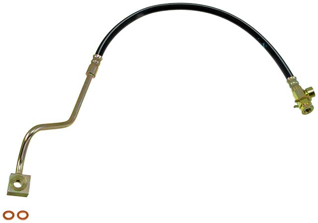 H381184 Front, Driver Side First Stop Series Brake Line, Metal and Rubber