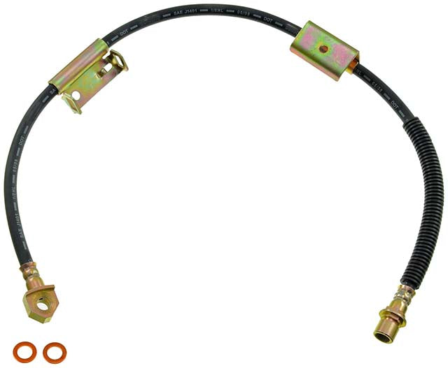 H381299 Front, Passenger Side First Stop Series Brake Line, Metal and Rubber
