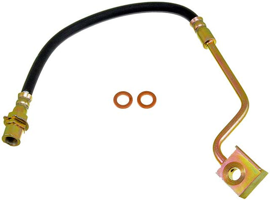 H38819 Front, Driver Side First Stop Series Brake Line, Metal and Rubber
