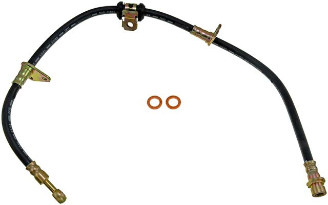 H38831 Front, Passenger Side First Stop Series Brake Line, Metal and Rubber
