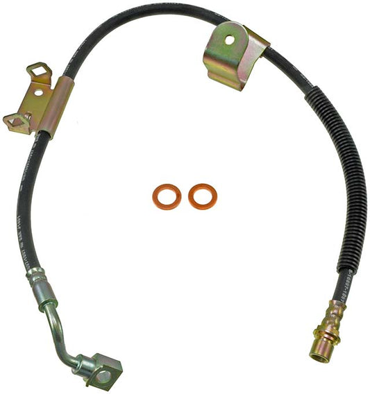 H620051 Front, Driver Side First Stop Series Brake Line, Metal and Rubber
