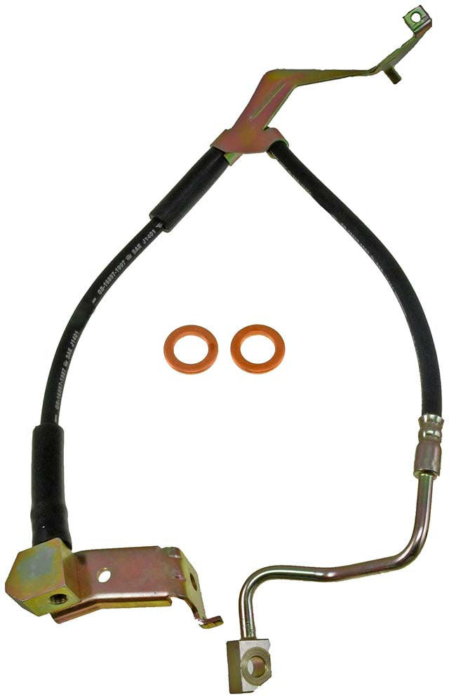H620627 Front, Passenger Side First Stop Series Brake Line, Metal and Rubber